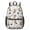 Yorkshire Terrier and, variant on Pug and Dog Paw Print Blue Pattern 17" School Backpacks for Teens,Waterproof Oxford Fabric,S-Shape Padded Straps for School,Travel,Hiking,Camping