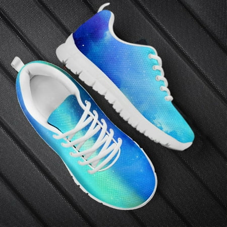 

Galaxy 3D Print Women Mesh Sneakers Light Comfortable Flat Sport Jogging Running Casual Shoes Breathable Walk Footwear Lace up