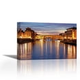 thumbnail image 1 of Golden Ponte Vecchio - Contemporary Fine Art Giclee on Canvas Gallery Wrap - wall décor - Art painting - 27 x 18 Inch - Ready to Hang, 1 of 2