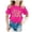 AX-B-Hot Pink, variant on USA 250th Anniversary Shirt - 250 Year American Anniversary Flag 4th Of July Loose Fit Tees Tops (Little Boy 6-7 Years Black)