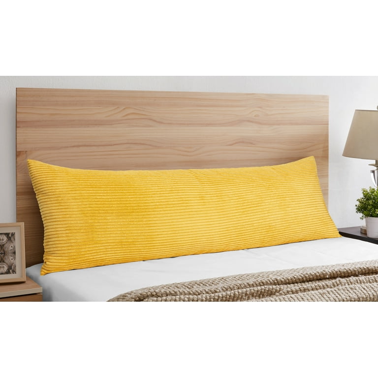 Mustard yellow body pillow cover hotsell