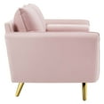 thumbnail image 3 of Modway Revive Performance Velvet Sofa in Pink, 3 of 9