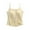 Yellow, variant on Women's Tank Tops with Built in Bra, Padded Shelf Bra Cami Sleeveless Layering Tops, Breathable Stretchy Casual Undershirt for Daily Wear
