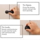 thumbnail image 3 of Child Proofing Cabinet Locks gray+white, 3 of 5