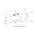 thumbnail image 3 of Roth Modern Storage Fireplace TV Console in Rustic Oak, 3 of 4