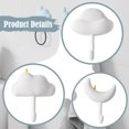 thumbnail image 6 of Kuntesetty 3 Pieces Wall Hooks Bathroom Coat Hooks Wall Mounted for Hanging Bag Clothes White, 6 of 9