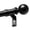Black, variant on HEI! DEAR 1" Matte Black Round Ball Adjustable Single Curtain Rod for Windows,30-60"