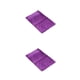 thumbnail image 2 of Alfombrilla de baño Billuyoard Chenille absorbente Púrpura vibrante 40 cm * 60 cm 2Conjunto, 2 of 6