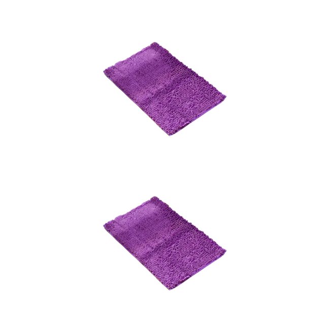 Maytalsory 1/2/3/5 Anti-slid Bathroom Mat Soft Texture Safe Strong Grip Absorbent Floor Mat Vibrant Purple 40cm*60cm 2PCS