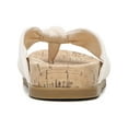 thumbnail image 3 of LifeStride Womens Happy Slip-On Cork Thong Sandals, 3 of 3