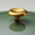 thumbnail image 2 of Tramontina Bestow 12-Inch Enameled Cast Iron Skillet with Lid, Cactus with Gold Stainless Steel Knob, Oven-Safe, 2 of 8