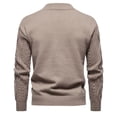 thumbnail image 4 of WILLBEST Sweaters for Men Mens Autumn and Winter Round Neck Lozenge Jumper Vintage Knitted Sweater Top Base Sweater, 4 of 4