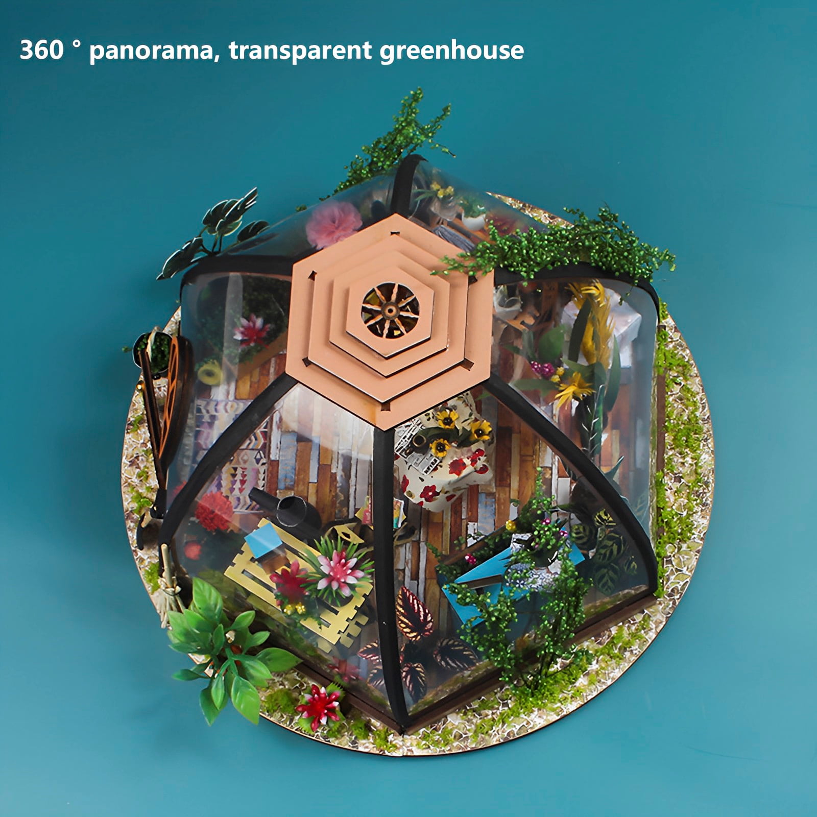 JTWEEN DIY Miniature House Kit,Tiny House kit with Furniture