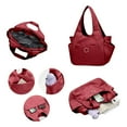 thumbnail image 4 of JFHHQ Sac Fourre-Tout en Nylon Élégant pour Femmes Grande Capacité Rétro Polyvalent pour Usage Quotidien Décontracté Taille Unique Rouge, 4 of 6