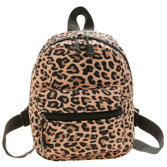 SIHUA Fashion Women Animal Pattern Printing Backpack Casual Small Handbags (Brown leopard)