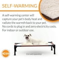thumbnail image 5 of K&H Pet Products Self-Warming Pet Cot Replacement Cover (Cot Sold Separately) Chocolate/Fleece Large 42 X 30 Inches, 5 of 9