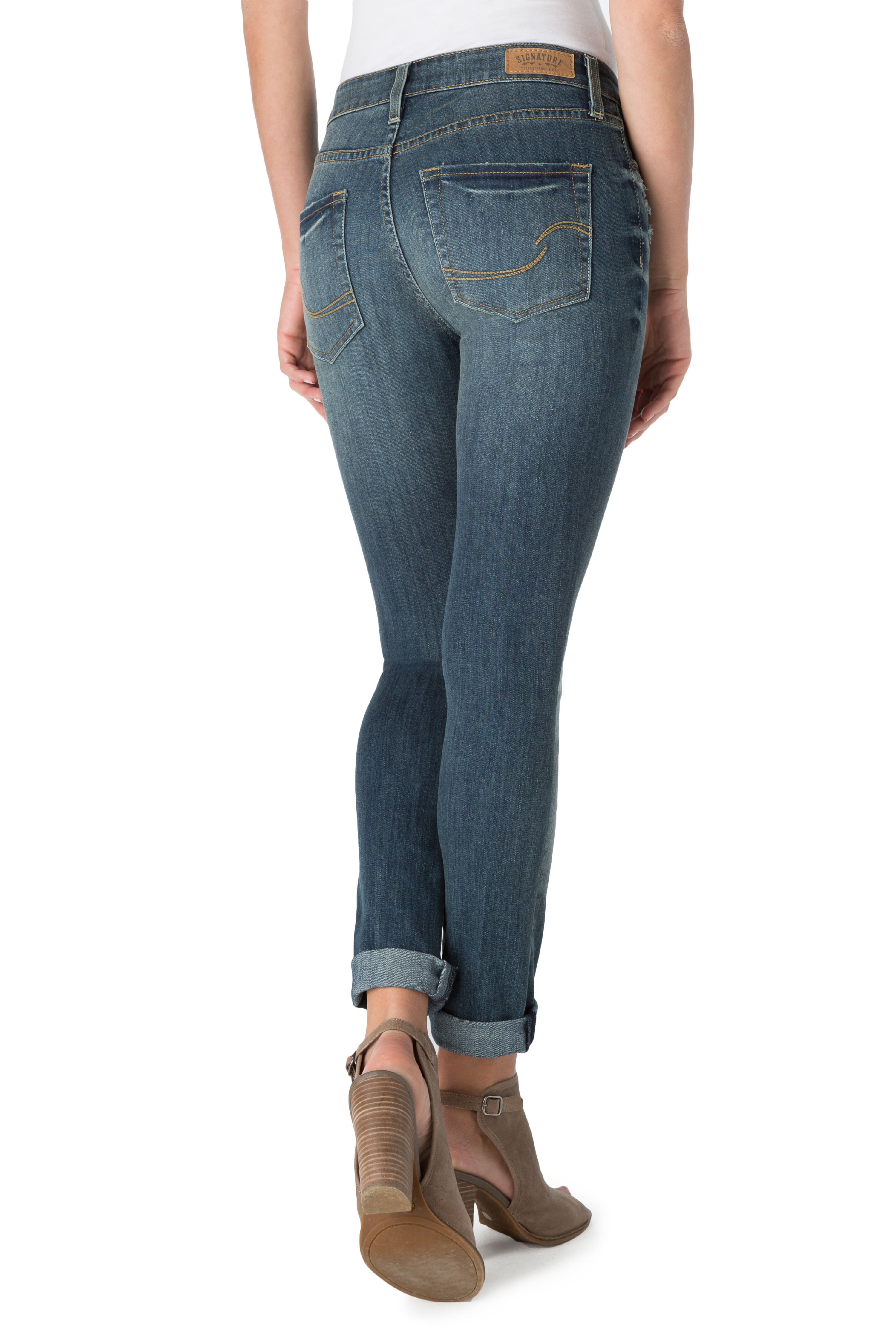 levi strauss mid rise slim cuffed