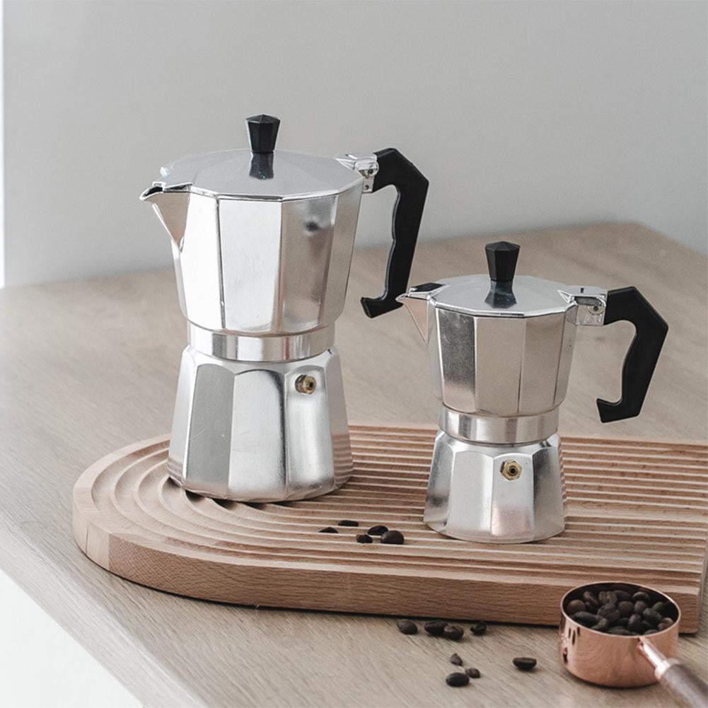 Moka Pot Italian Coffee Machine Espresso Aluminum Geyser Coffee Maker Latte  Stove Classic Coffee Ba