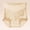 #349-Beige, variant on Warop Women's Cotton Shapewear Panties, Tummy Control Butt Lifting Full Coverage Seamless High Waist with Lace Trim and Embossed Design for Everyday Comfort