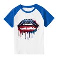 thumbnail image 7 of FamilyThread Kids America Flag 4th of July Shirt Toddler Kids Boys Girls Patriotic USA Shirt, Red White and Blue Tee Top, 7 of 7