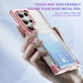 thumbnail image 2 of Allytechgroup Clear Case for Samsung Galaxy S25 Ultra, Wallet Back Cover with Cards Holder Stand Not-Yellowing Slim Bumper Shockproof Protective Phone Case for Samsung Galaxy S25 Ultra, Pink, 2 of 8