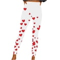 thumbnail image 2 of TaTaai Valentine's Day Printed Elastic Women High Waisted Skinny Yoga Leggings Non-see-through Breathable Gym Workout Training Casual Daily Full Length Pants Gift, 2 of 8
