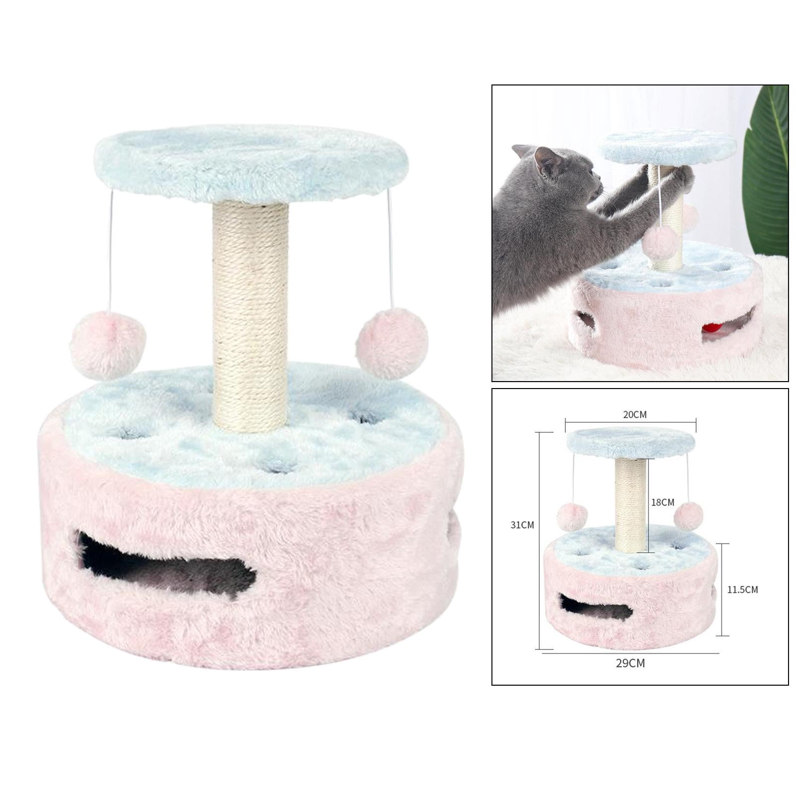 cat climbing with Natural Sisal Scratching Posts Cat Activity with Toys for Kitten Small Cats Climbing Playing