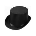 thumbnail image 2 of FM63835 Morris Costumes Top Hat Satin Adult Black ,One Size Black, 2 of 2