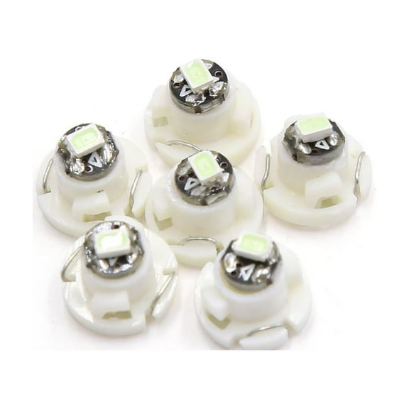 6 Pcs T4.2 Ice Blue 3020  Dashboard Panel Light Lamp Bulb for Car Interior