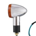 thumbnail image 3 of 2x 12V Amber Bullet Turn Signal Lights for Motorcycles, Clear Lens, 3 of 6