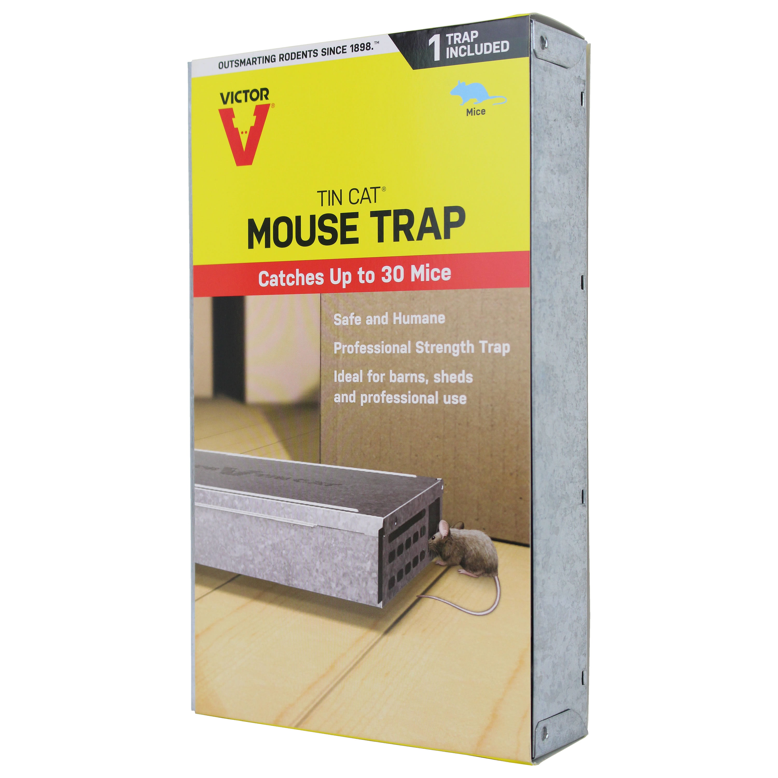 Pack of 6 Victor M310S Tin Cat Humane Live Mouse Trap 