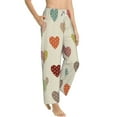 thumbnail image 2 of Bingfone Pajamas For Women,Heart Polka Dot Pajama Pants With Pockets-Large, 2 of 9