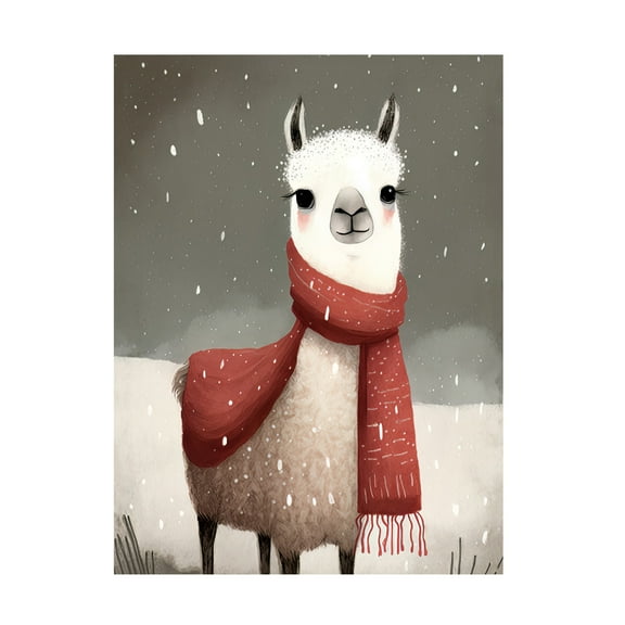 Canvas Wall Art - Bilge Paksoylu 'Lama 1' Wall Art for Living Room, Bedroom, or Office Décor by Trademark Fine Art - 14 x 19 Inches