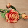 thumbnail image 3 of Yuarrent Tela de seda rosa, flores artificiales, simulación de apariencia Real, decoración del hogar para bodas Decoración No.05, 3 of 6