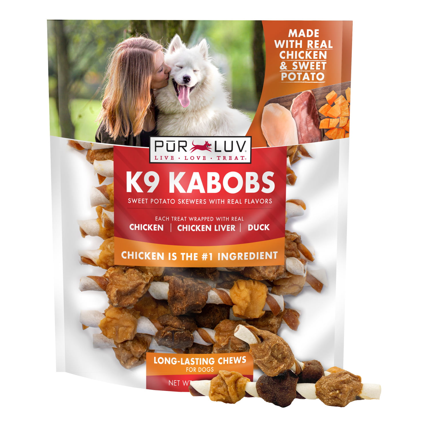 Rawhide for Dogs Good ’n’ Fun Triple Flavor Kabobs 