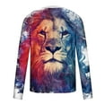 thumbnail image 5 of TIMIFIS T-Shirt en Coton à Manches Longues pour Homme, Chemises Imprimées Graphiques, Hauts - Bluefall, 5 of 5