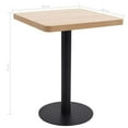 thumbnail image 4 of vidaXL Bistro Table Light Brown 60X60 cm MDF, 4 of 4