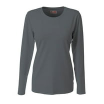 A4 A4 Spike Long Sleeve Volleyball Jersey Moisture Wicking to Keep Athletes Cool For Womens Color Graphite Size XL