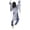 Black, variant on NovaStitch Halloween Wall-Climbing Ghost Prop Creepy Faceless Hanging Figure with Tattered Robe and Skeletal Hands for Window Door Bar Scary Prank Decor Party Halloween Decorations