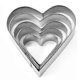 thumbnail image 1 of Heart Shaped Cookie Molds Set 5 Pcs/10 Pcs Stainless Steel Cutters for Baking Sugar Paste and Cake M, 1 of 4