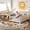 Beige + MDF + Pine + Plywood + Full, variant on Twin bed with built-in bookshelf and high-quality safety guardrail,White