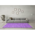 thumbnail image 3 of Ahgly Company Indoor Round Oriental Purple Industrial Area Rugs, 8' Round, 3 of 4