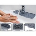 thumbnail image 4 of HAHDAXIA Grey Kitchen Sink Faucet Splash Guard - Silicone Splash Guard for Sink - Prevents Water Splashes - Sink Splash Guard- Ideal Kitchen Sink Accessory - Durable and Effective Splash Prot, 4 of 7