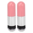 thumbnail image 2 of Makeup Brush, 2pcs Artificial Fiber Adorable Portable Makeup Brush  For Outing, 2 of 8
