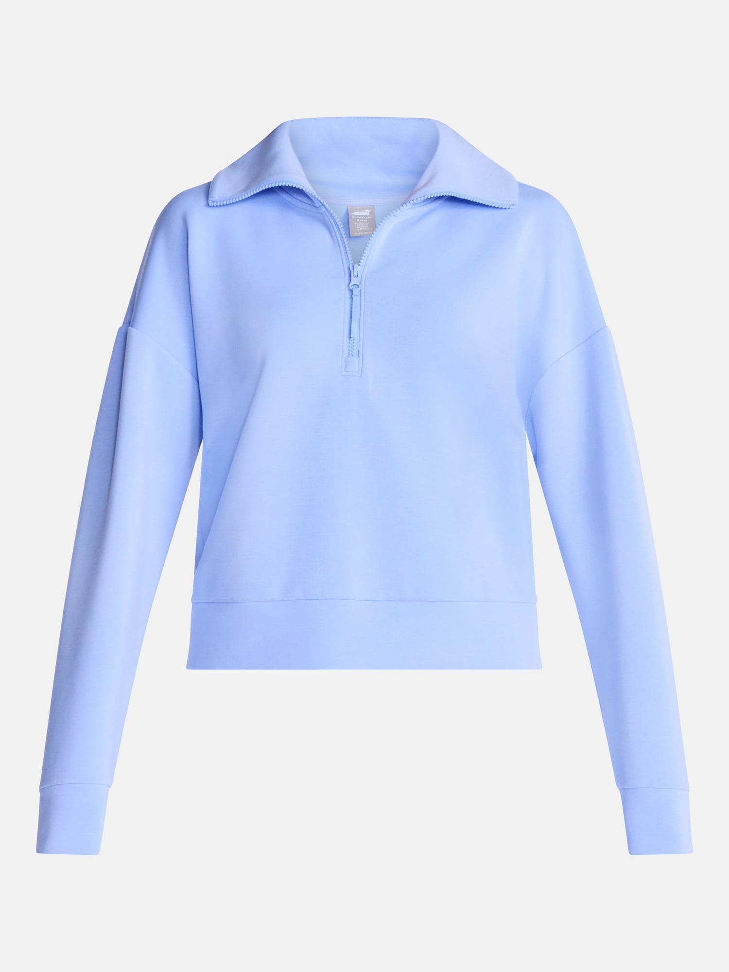 Avia Women's and Women's Plus Quarter-Zip ScubaKnit Pullover, Sizes XS-4X