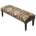 thumbnail image 1 of Beaumont Lane 16" Transitional Wool Upholstered Bench in Multi-Color, 1 of 2