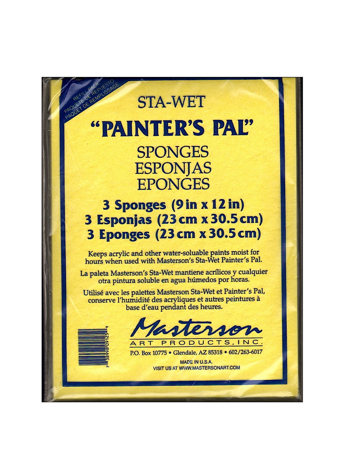 Masterson Sta-Wet Painters Pal Palette Painters Pal sponge refills pack of 3 9 in x 12 in. PACK OF 2