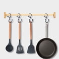 thumbnail image 2 of Paquete de 5 ganchos en S para colgar, ganchos en S resistentes de 3,5 pulgadas con hebilla de seguridad Ganchos en forma de S Ganchos para estantes de cocina Ganchos para colgar plantas, (n, 2 of 5