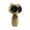 Gold, variant on Novelty Owl-Shaped Handheld Fan Dual Turbine Outlets Starry Texture LED Display Rechargeable Portable Cooler for Travel Summer 17cm (6.7 Inch)
