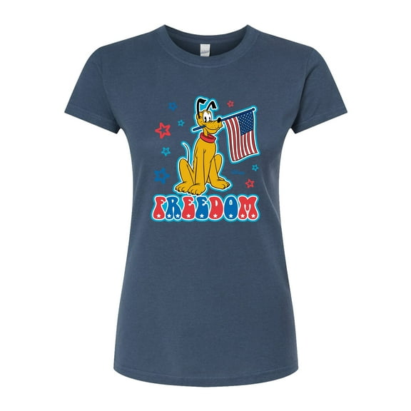 Disney - Pluto Freedom - Juniors Fitted Graphic T-Shirt